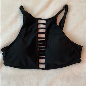 STRAPPY BLACK BIKINI TOP